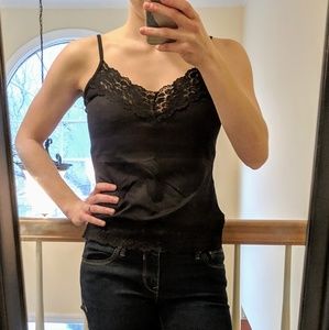 Lacy black camisole